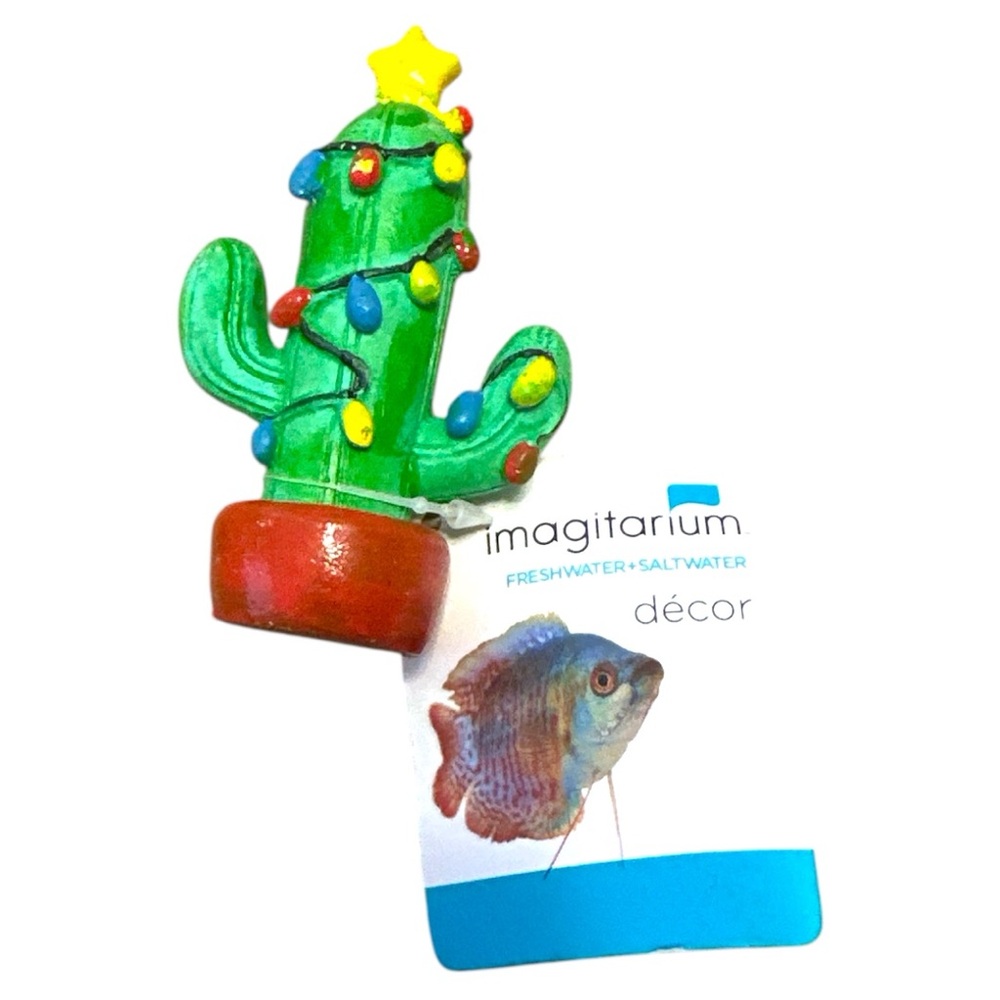 Imagitarium Christmas Cactus Aquarium Decor
